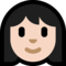 Woman - Light emoji on Microsoft